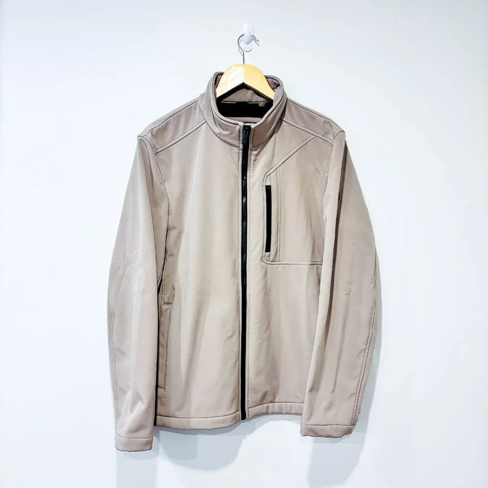 CALVIN KLEIN Beige Water Resistant‎ Lightweight Zip Jacket Medium